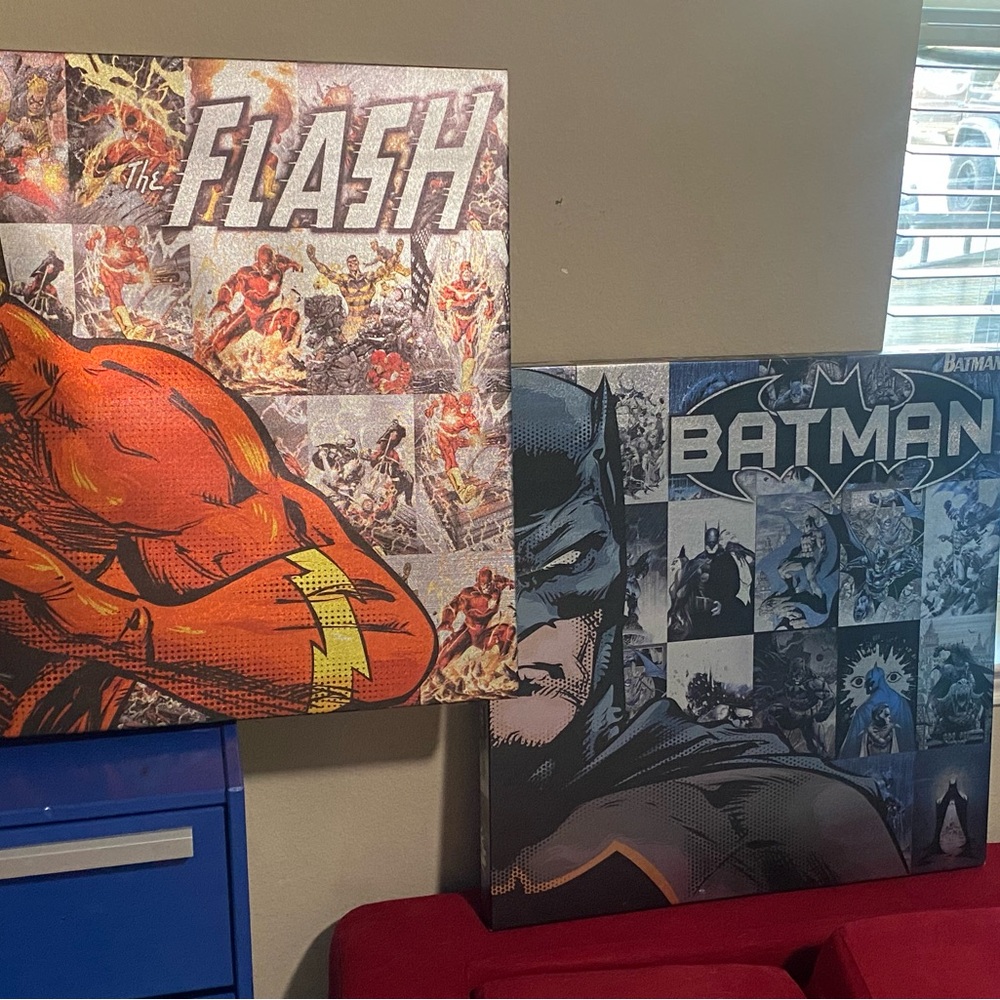 Superhero wall art